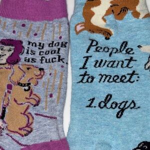 Blue Q dog socks bundle BlueQ